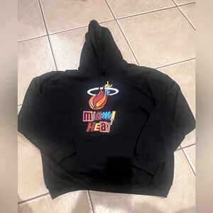 Miami Heat Mash Up Black Hoodie